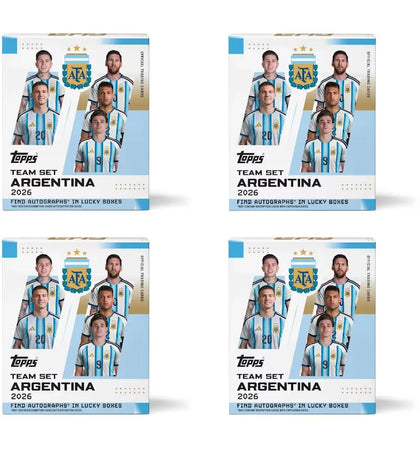 2026 Topps Team Set Argentina 2026 Box 4x Lot - authentic Topps product
