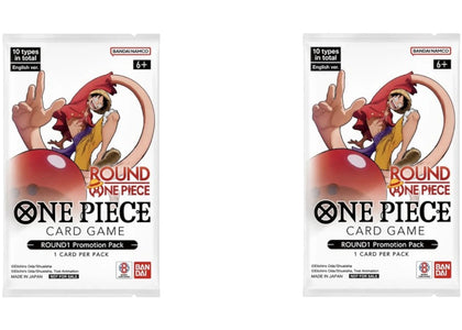2026 One Piece x Round 1 Promotional Pack 2x Lot - authentic One Piece product