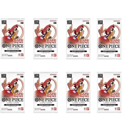 2026 One Piece x Round 1 Promotional Pack 8x Lot - authentic One Piece product