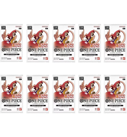 2026 One Piece x Round 1 Promotional Pack 10x Lot - authentic One Piece product
