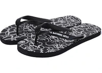 A Bathing Ape ABC Neon Camo Beach Sandal Black
