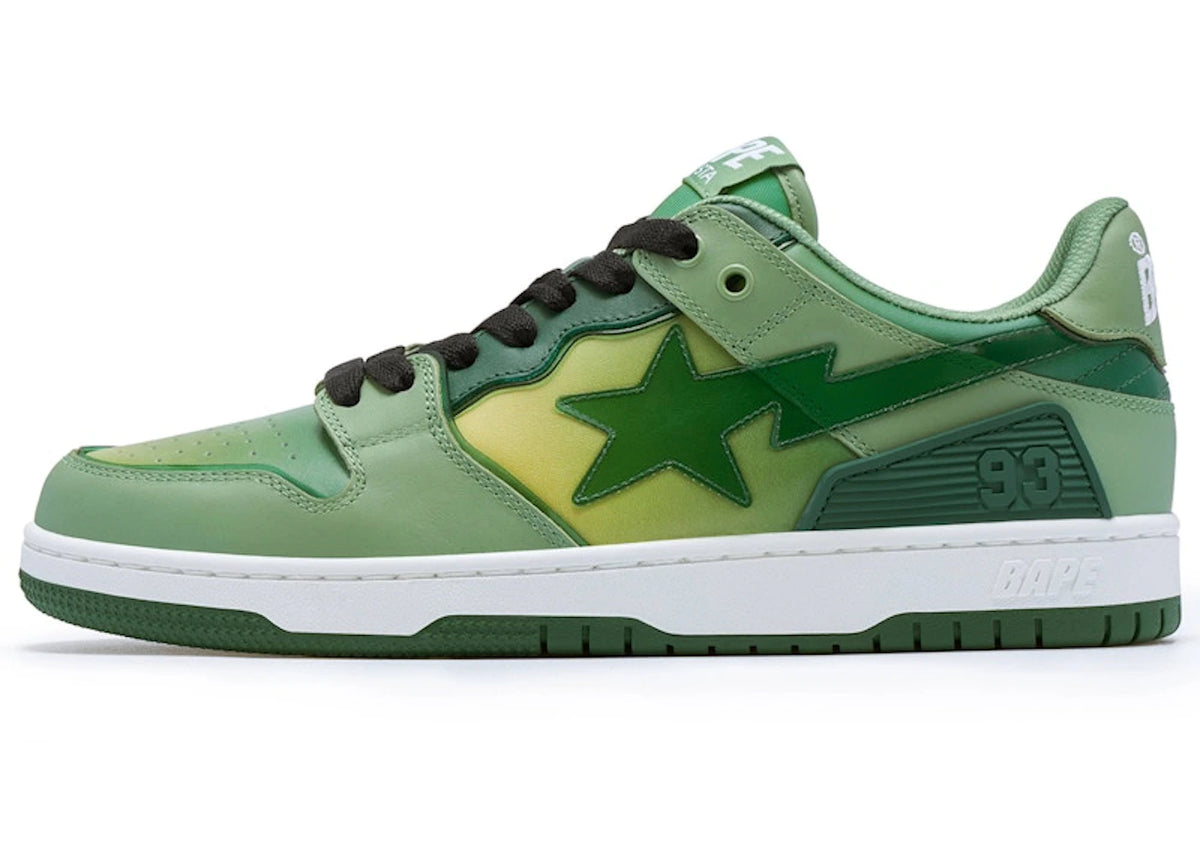 A Bathing Ape Bape SK8 Sta Green Gradation - vue secondaire B
