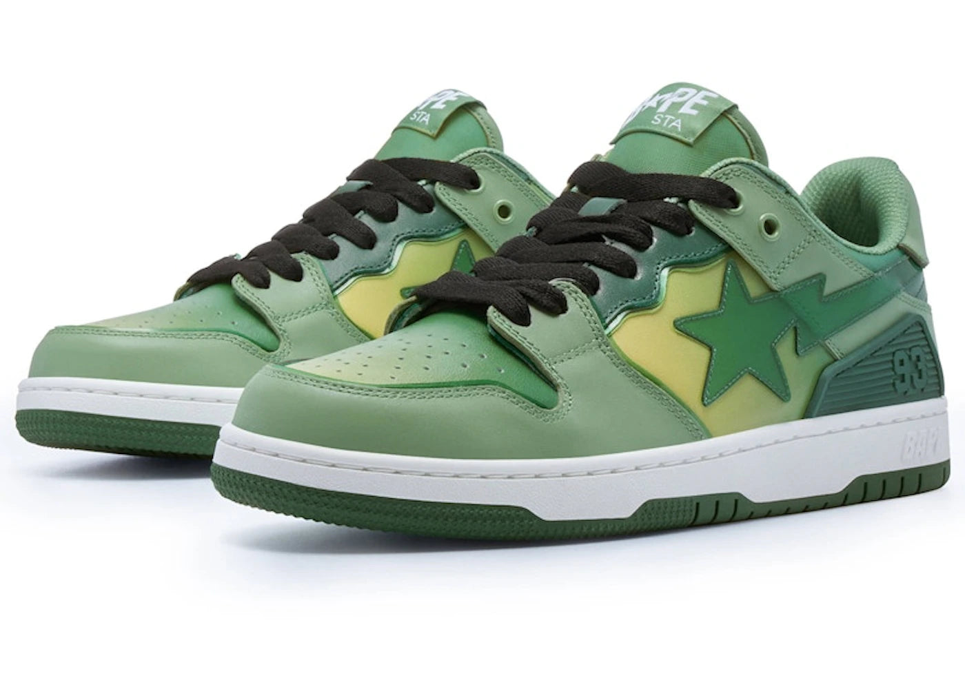 A Bathing Ape Bape SK8 Sta Green Gradation - vue secondaire A