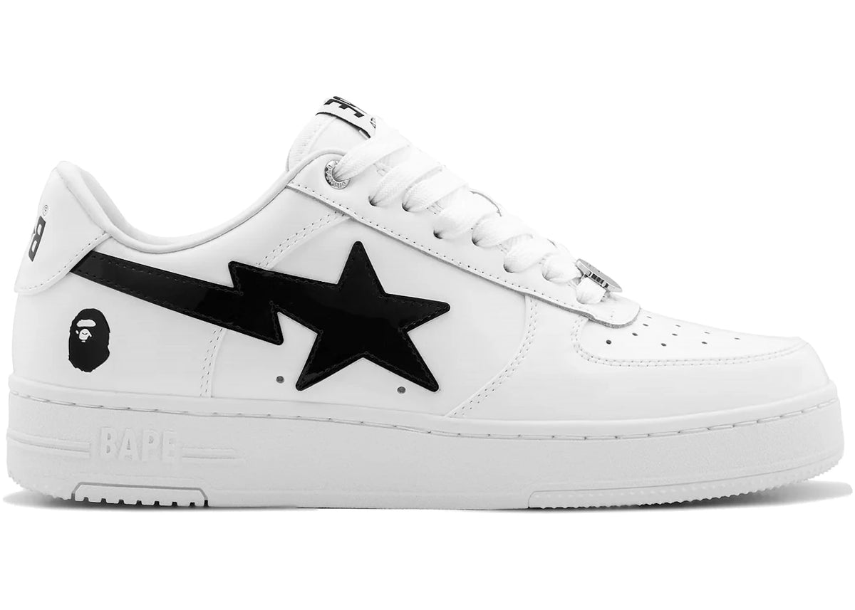 A Bathing Ape Bape Sta #2 White Black - vue 360