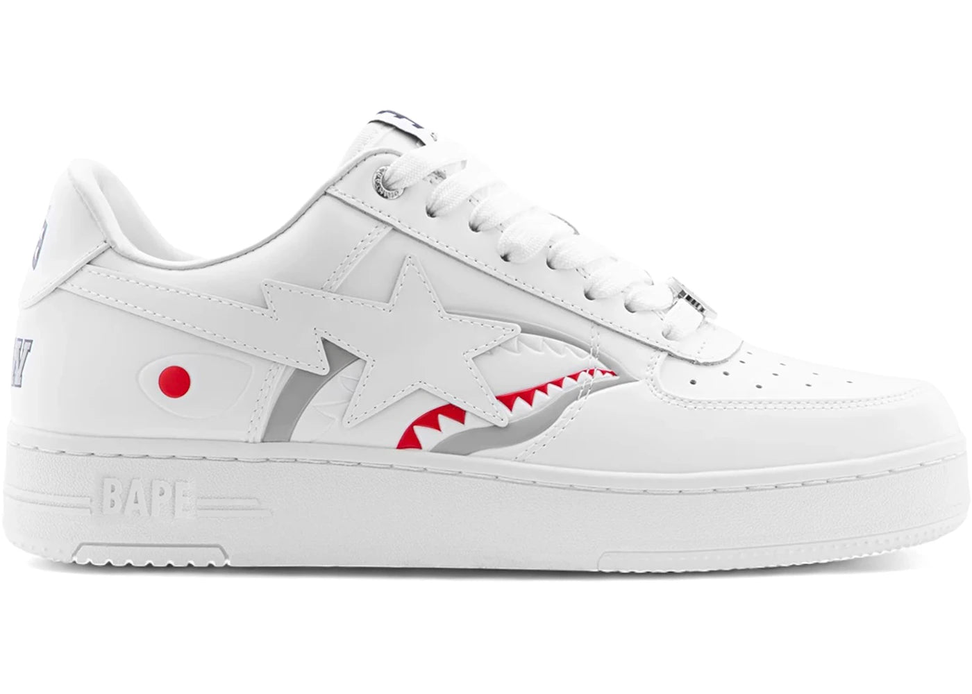 A Bathing Ape Bape Sta #3 Shark White - vue 360