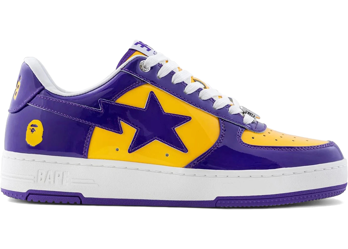 A Bathing Ape Bape Sta #4 Purple Yellow - vue 360