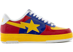 A Bathing Ape Bape Sta #6 Patent Red Yellow Blue - vue 360