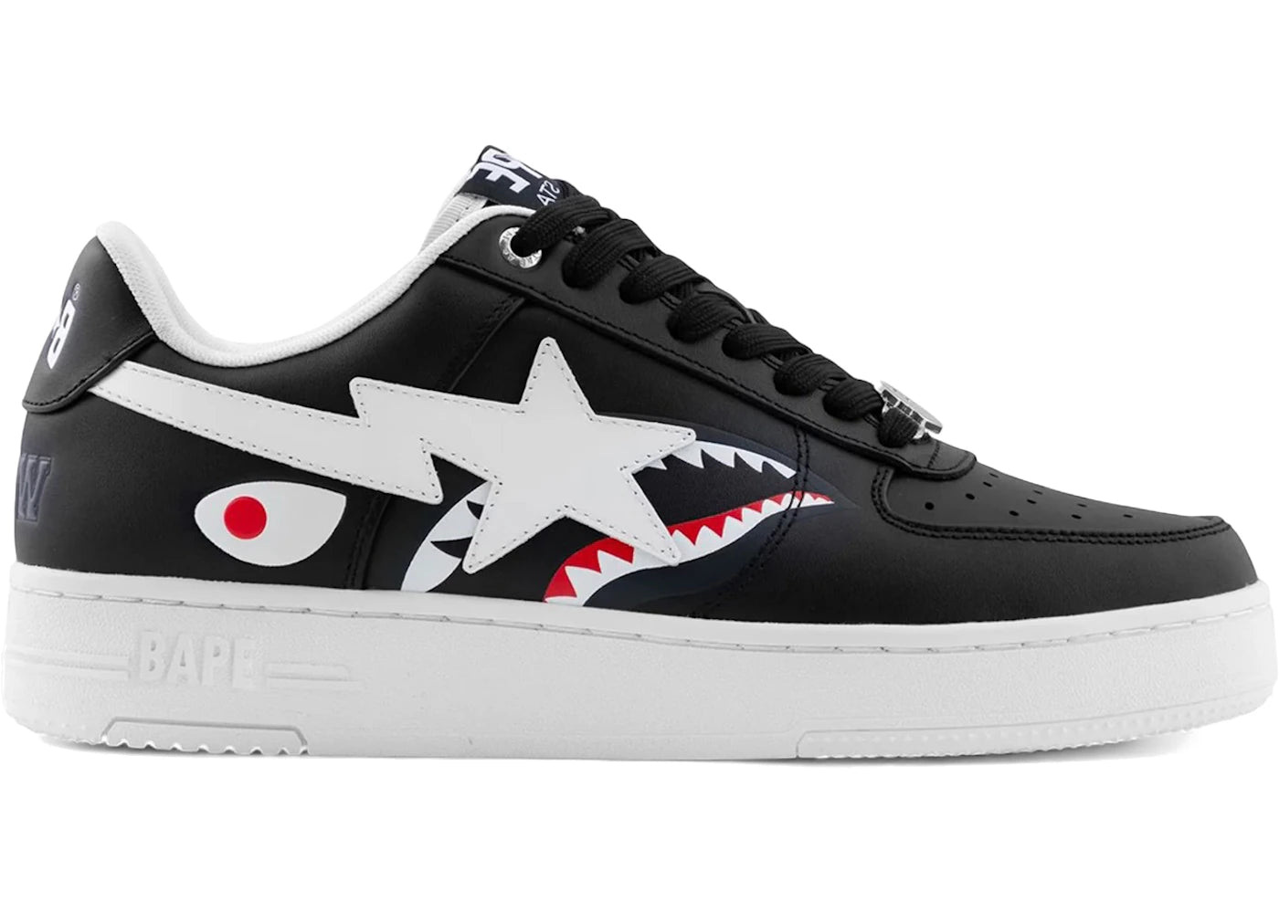 A Bathing Ape Bape Sta Low #2 Shark Black - vue secondaire A