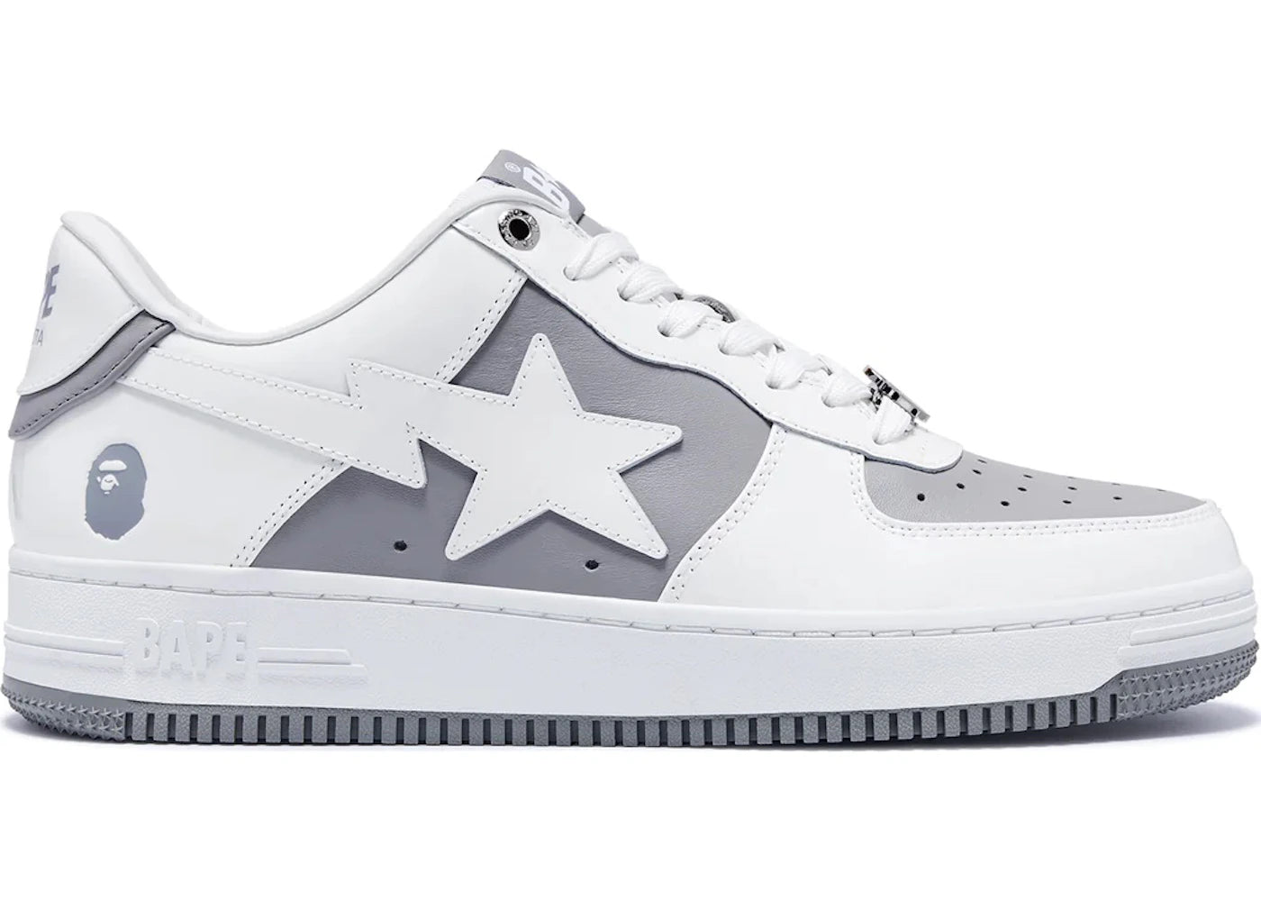 A Bathing Ape Bape Sta Low #6 Gray - vue secondaire A