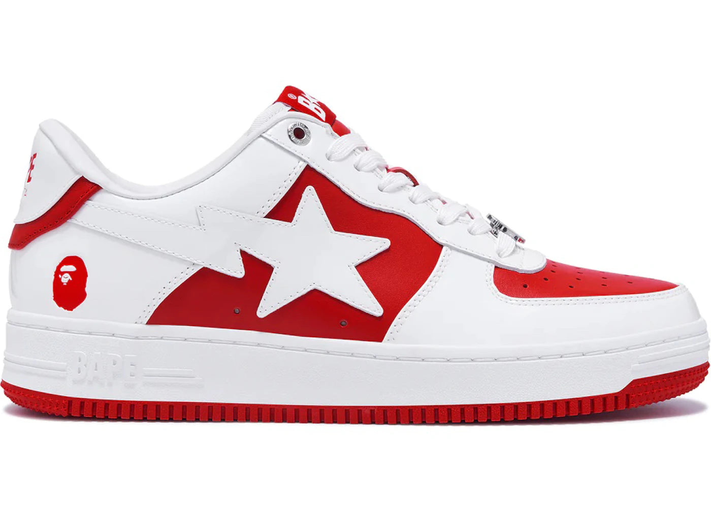 A Bathing Ape Bape Sta Low #6 Red - vue secondaire A