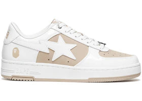 A Bathing Ape Bape Sta Low #6 White Beige - vue 360