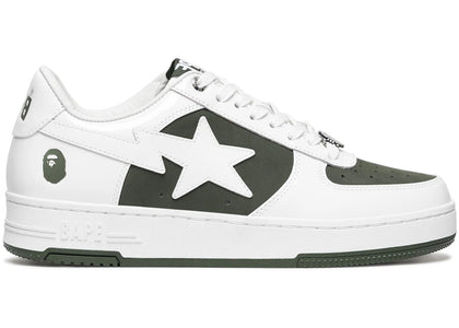 A Bathing Ape Bape Sta Low #6 White Olive Drab - authentic BAPE sneakers