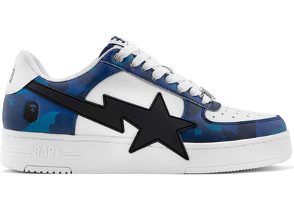 A Bathing Ape Bape Sta Low OS #1 Color Camo Blue White - authentic BAPE sneakers