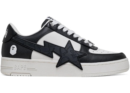 A Bathing Ape Bape Sta OS #2 M2 Black White - authentic BAPE sneakers