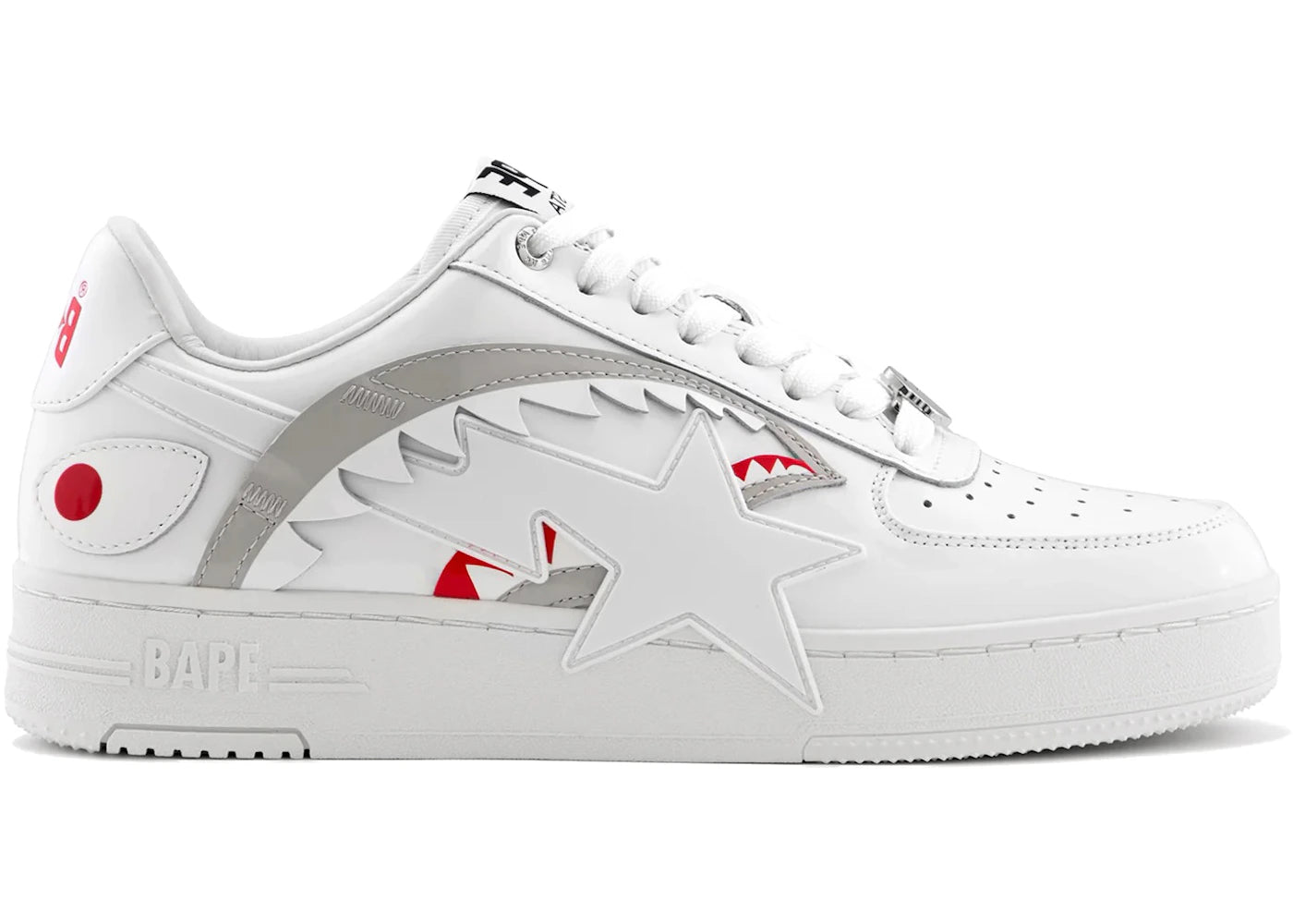 A Bathing Ape Bape Sta OS Shark White - vue secondaire A