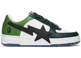 A Bathing Ape Bape Sta OS White Green - authentic BAPE sneakers