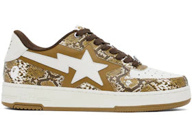 A Bathing Ape Bape Sta SSENSE Exclusive Tan Snakeskin