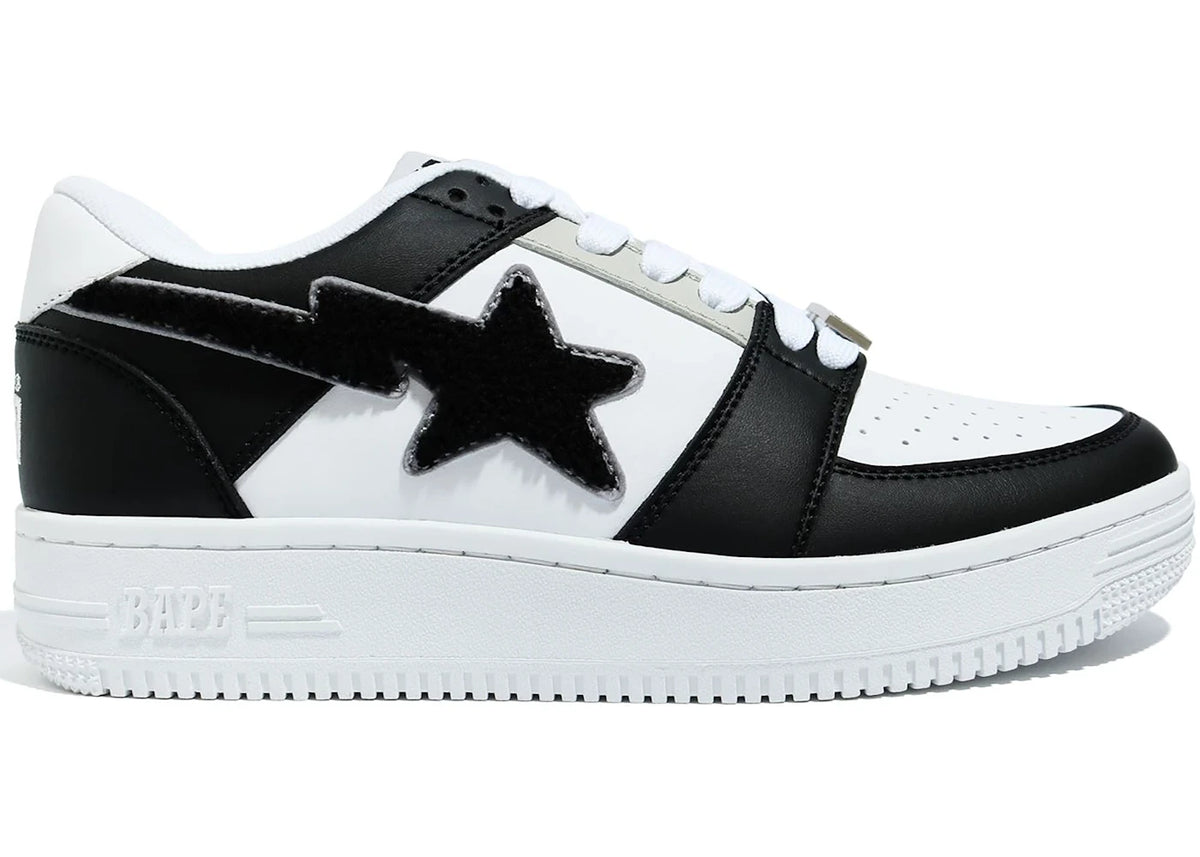 A Bathing Ape Bape Sta Low Patched Black - vue secondaire A