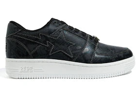 A Bathing Ape Bape Sta Low Snakeskin Black (2020)