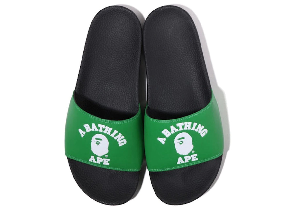A Bathing Ape College Slide Sandal Online Exclusive Green (2022) - vue secondaire A