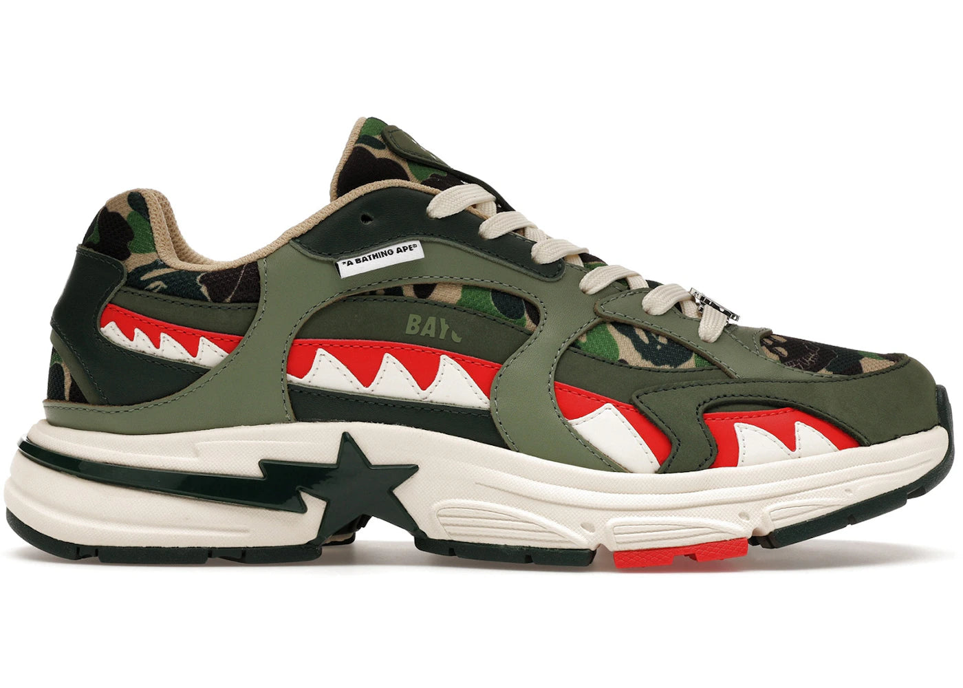 A Bathing Ape Shark Sta Bored Ape Yacht Club Green - vue 360