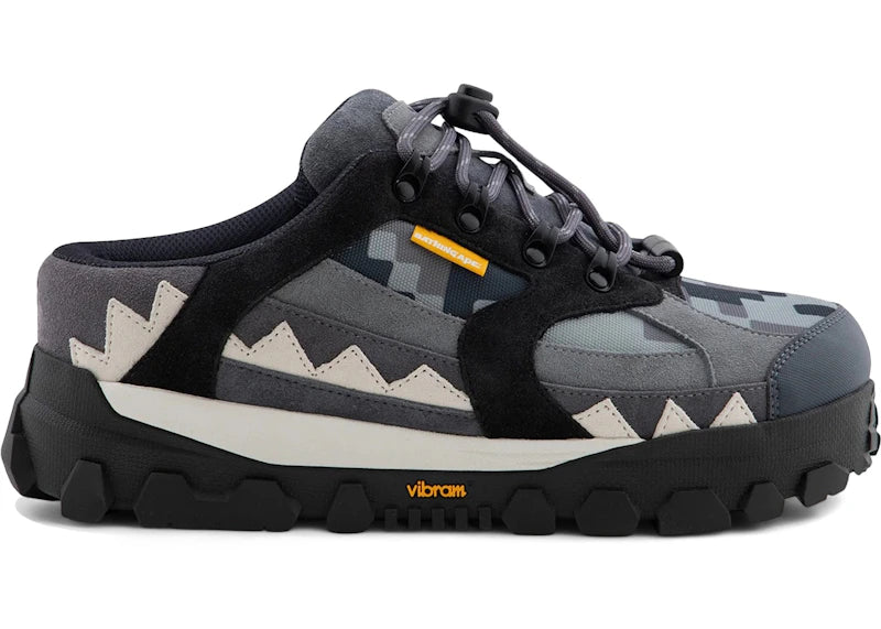 A Bathing Ape Show Clog Sta by Kazuki Kuraishi Gray - vue 360