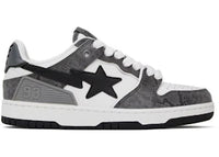 A Bathing Ape Sk8 Sta #1 Black Snakeskin