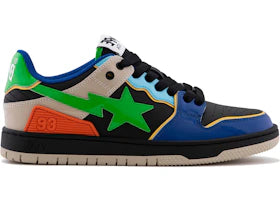 A Bathing Ape Sk8 Sta #1 Green Multi - vue 360