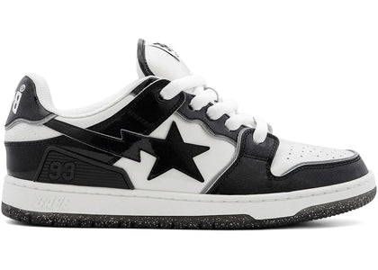 A Bathing Ape Sk8 Sta Bold #1 Black White - authentic BAPE sneakers