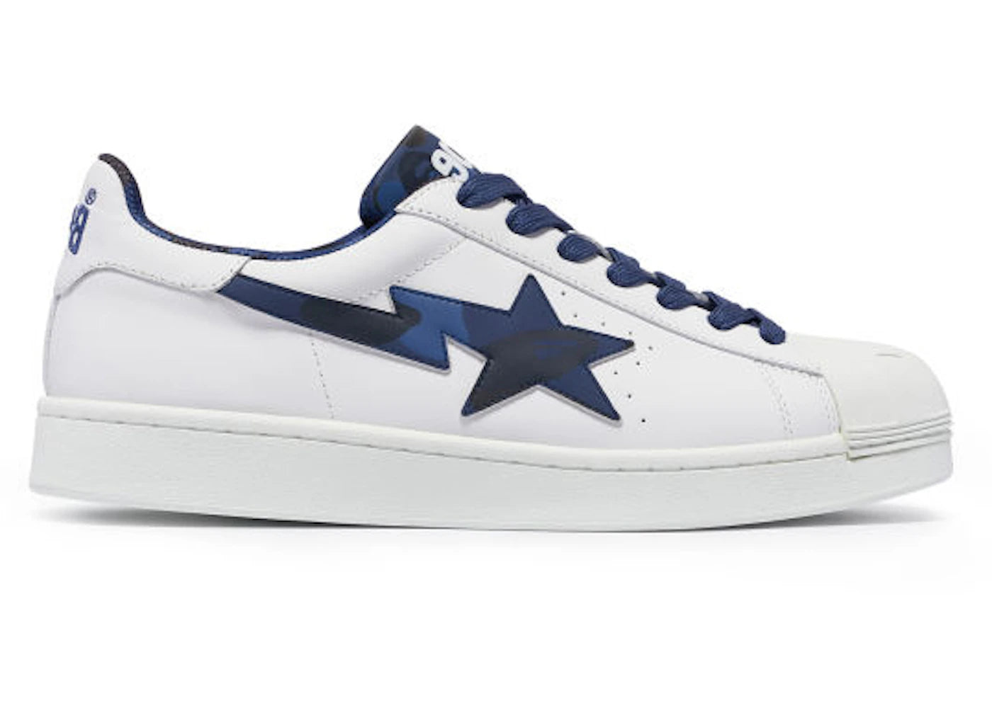 A Bathing Ape Skull Sta White Navy - vue secondaire A