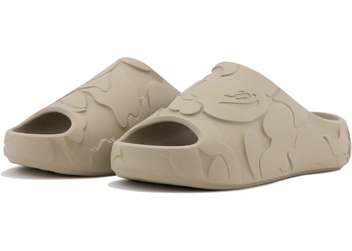 A Bathing Ape Slide #1 Beige Solid Camo - vue secondaire A