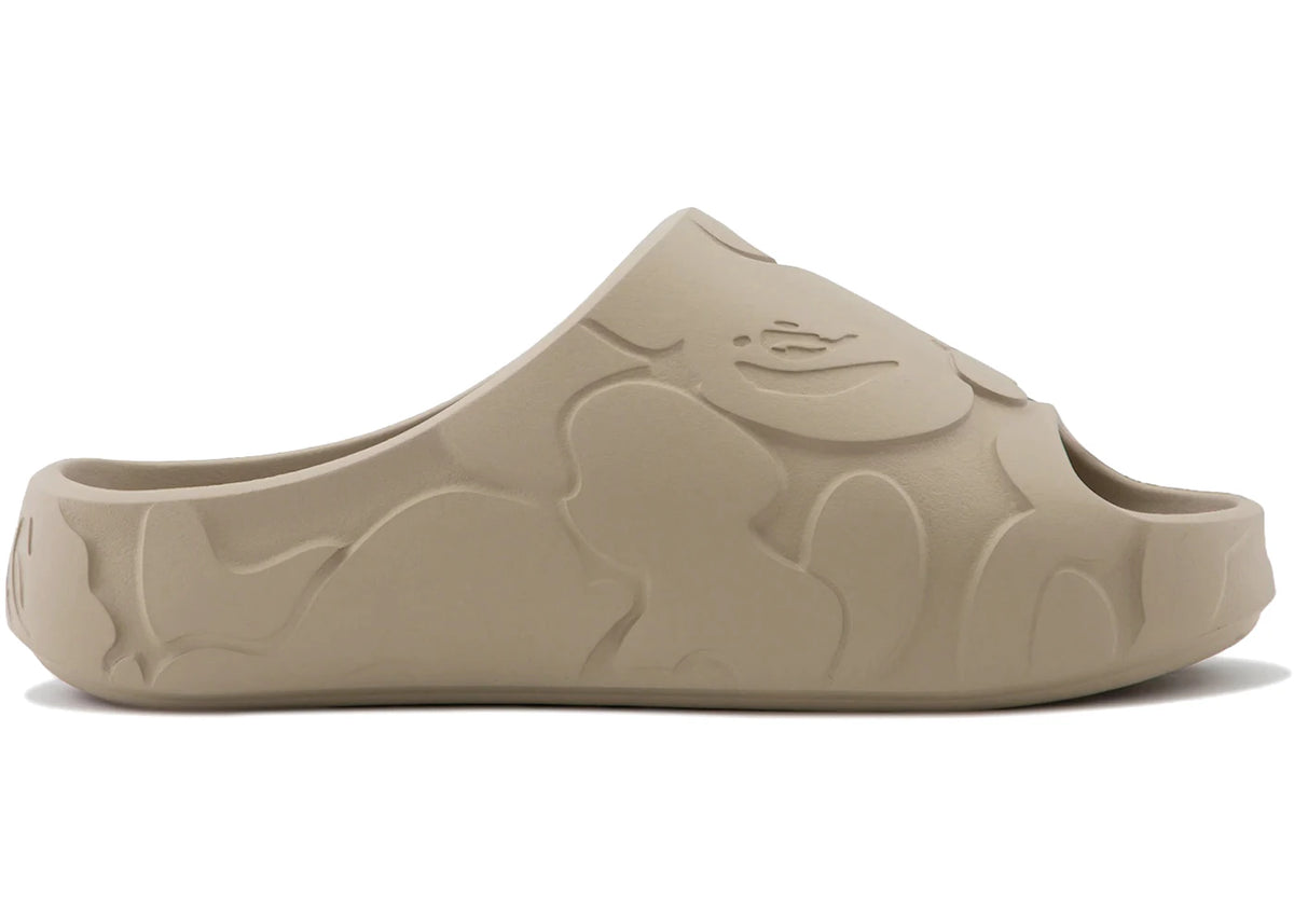 A Bathing Ape Slide #1 Beige Solid Camo - vue 360