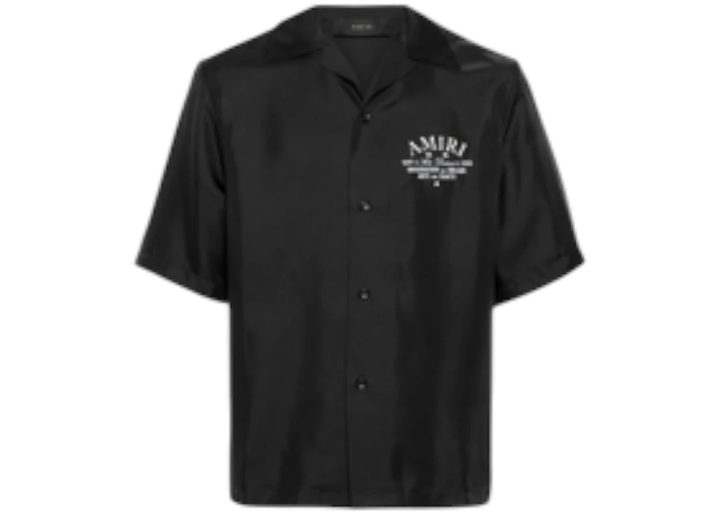 AMIRI Arts District Bowling Shirt Black - vue secondaire A