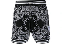 AMIRI Bandana Crochet Basketball Shorts Black
