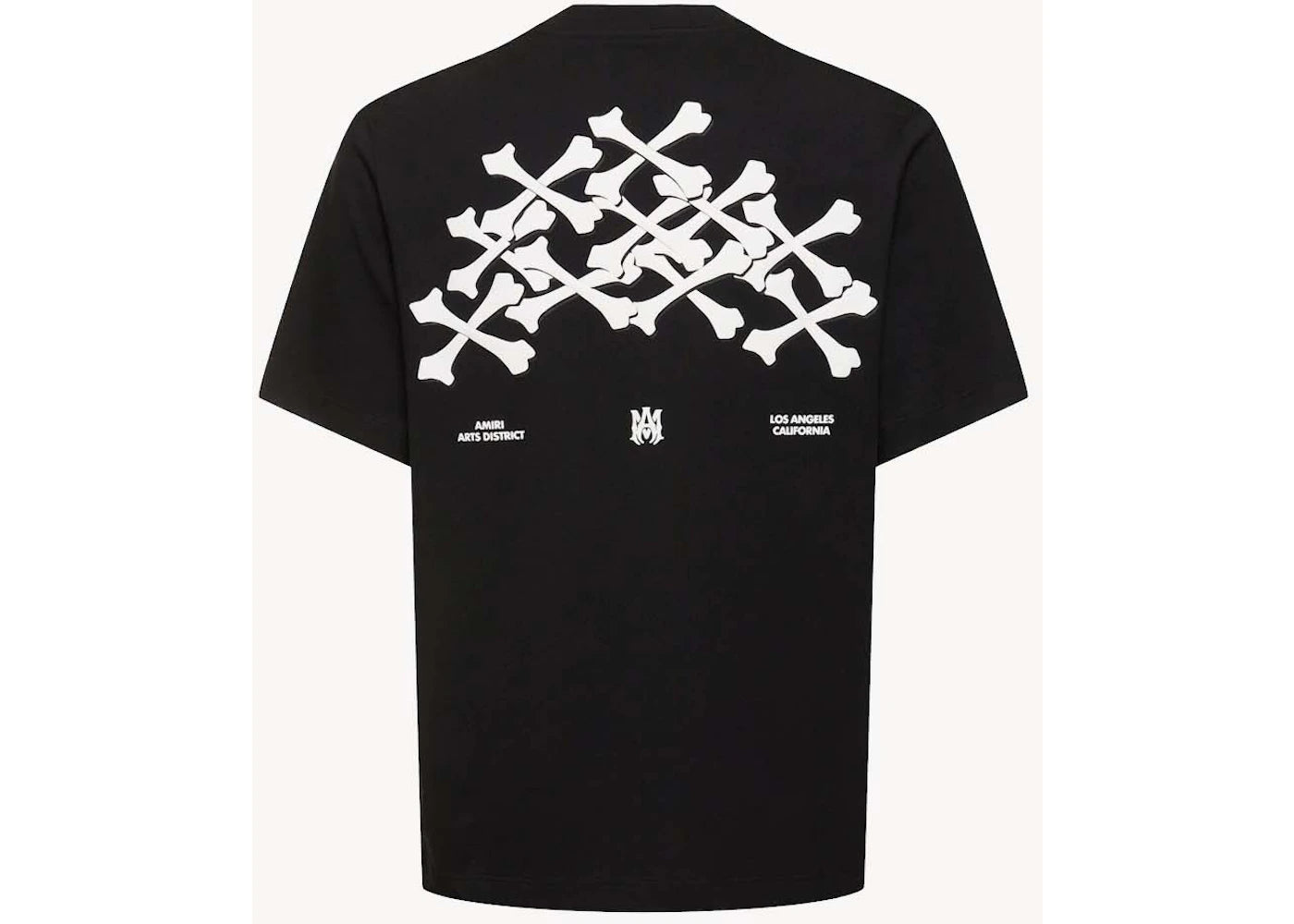 AMIRI Bones Stacked Tee Black - vue secondaire B