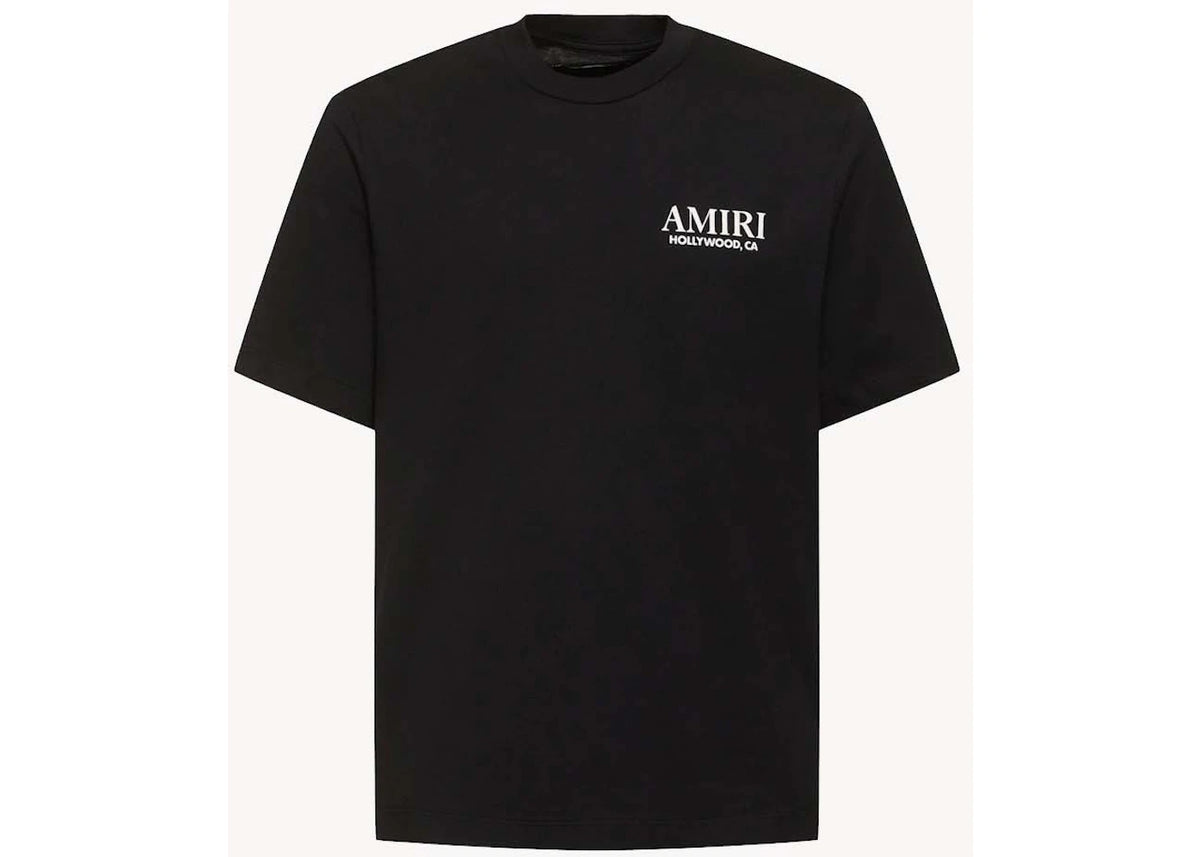 AMIRI Bones Stacked Tee Black - vue 360