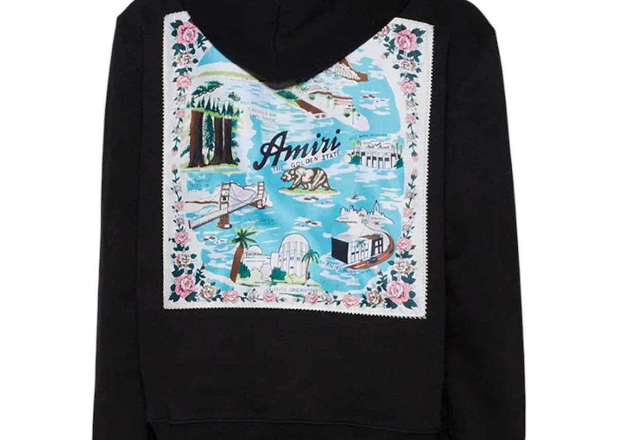 AMIRI California Hawaiian Hoodie Black - vue secondaire B