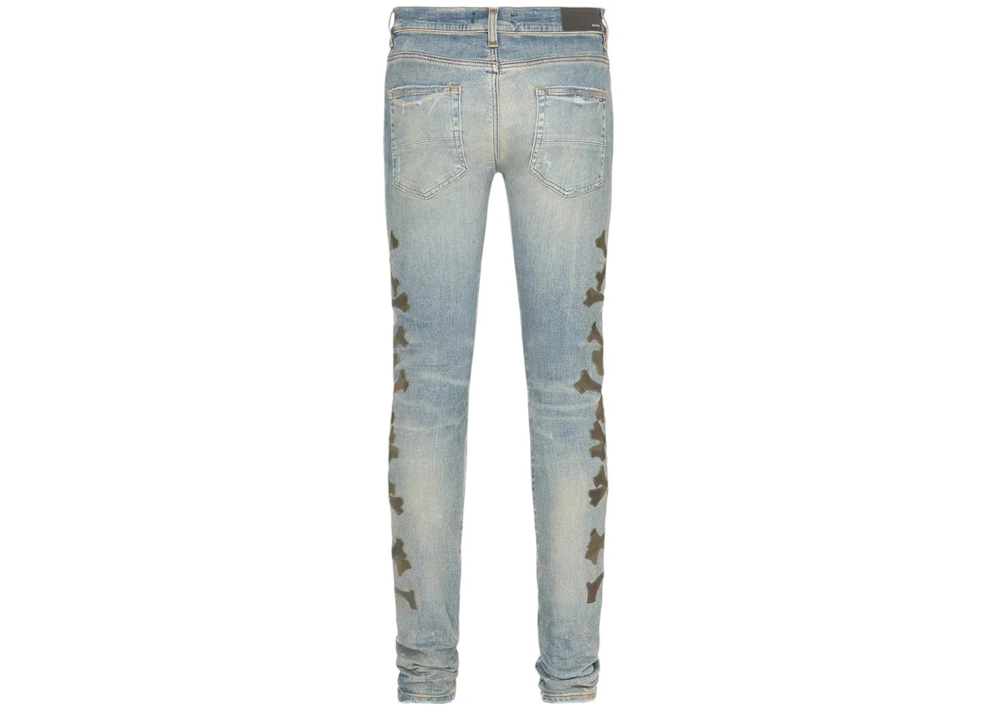 AMIRI Camo Bones Denim Jean Clay Indigo - vue secondaire B