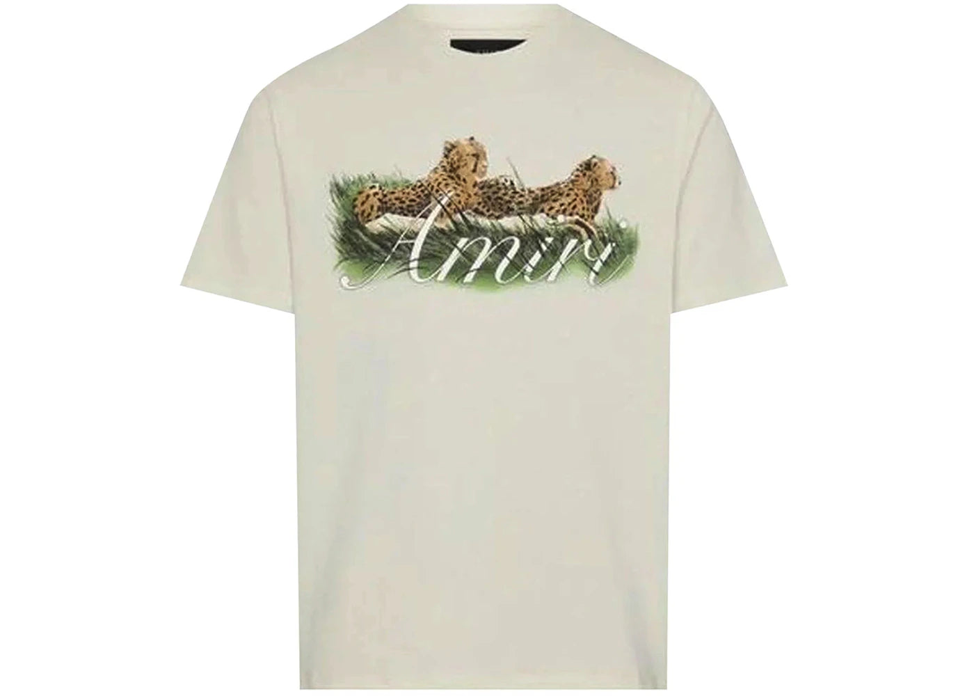 AMIRI Cheetah Logo Tee Alabaster - vue 360
