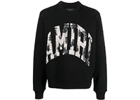 AMIRI Collegiate Logo Crewneck Sweatshirt Black