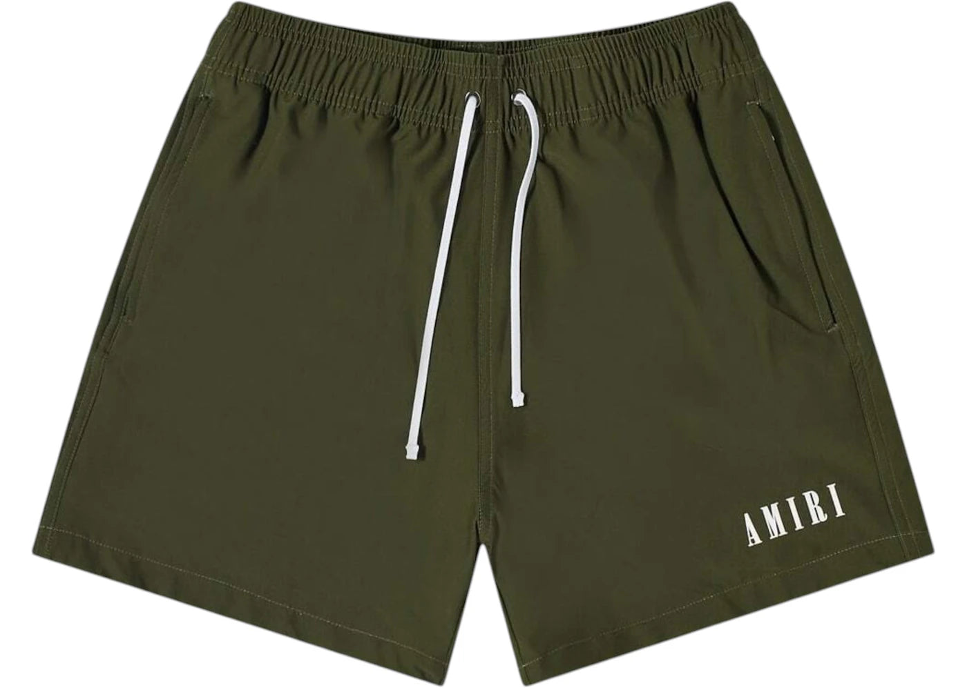 AMIRI Core Logo Swim Trunk Olive Green - vue secondaire B