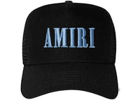 AMIRI Core Logo Trucker Cap Black/Dusty Blue