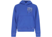 AMIRI Embroidered Paint Drip Core Logo Hoodie Blue