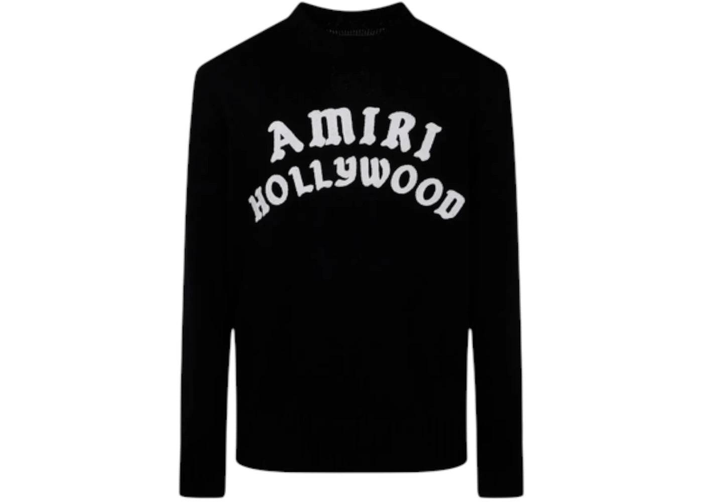 AMIRI Hollywood Knit Crewneck Black - vue secondaire A