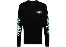 AMIRI LNY Dragon L/S Tee Black - vue 360
