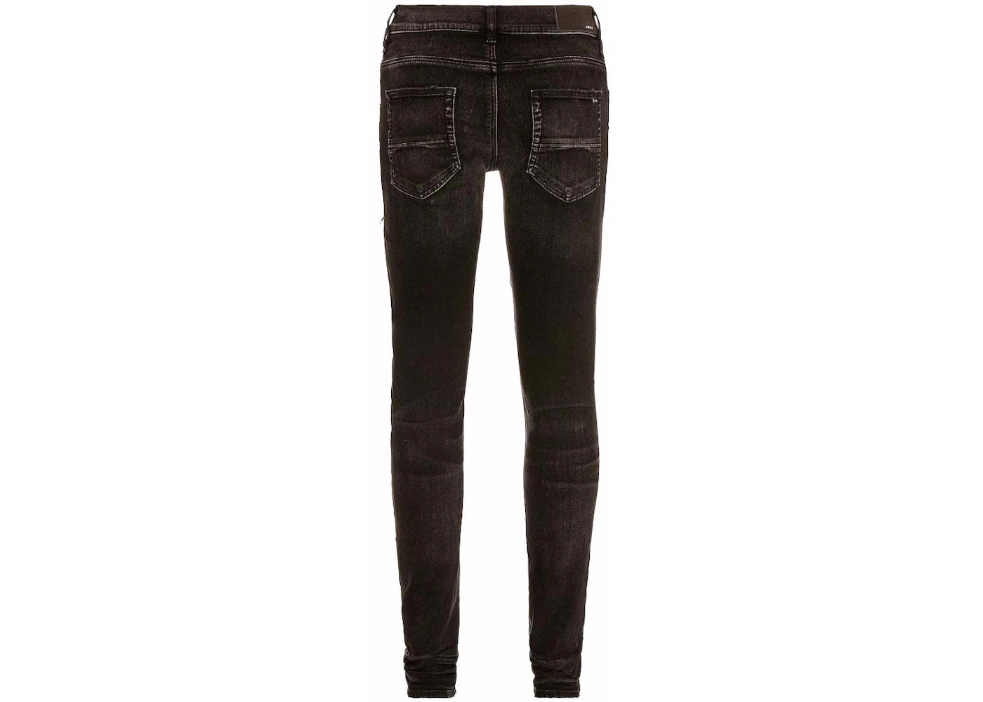 AMIRI Leather Camo MX1 Jeans Aged Black - vue secondaire A