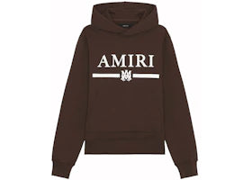 AMIRI MA Bar Hoodie Brown - vue 360