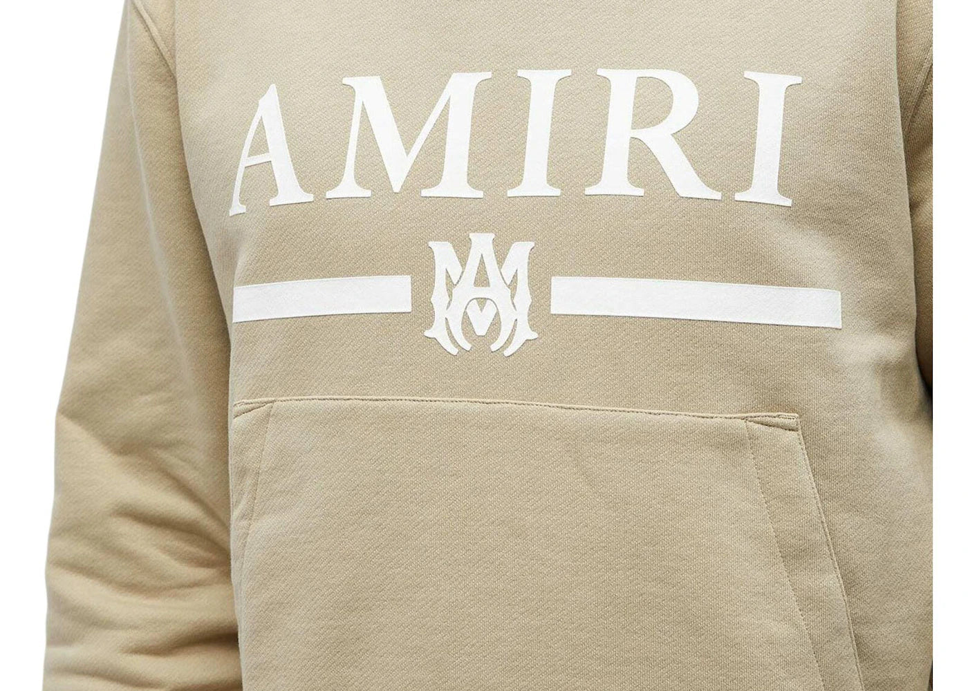 AMIRI MA Bar Logo Hoodie Tan - vue secondaire B
