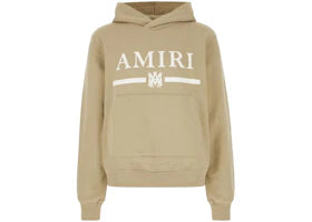 AMIRI MA Bar Logo Hoodie Tan - vue 360