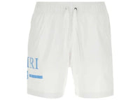 AMIRI MA Bar Logo Swim Shorts White